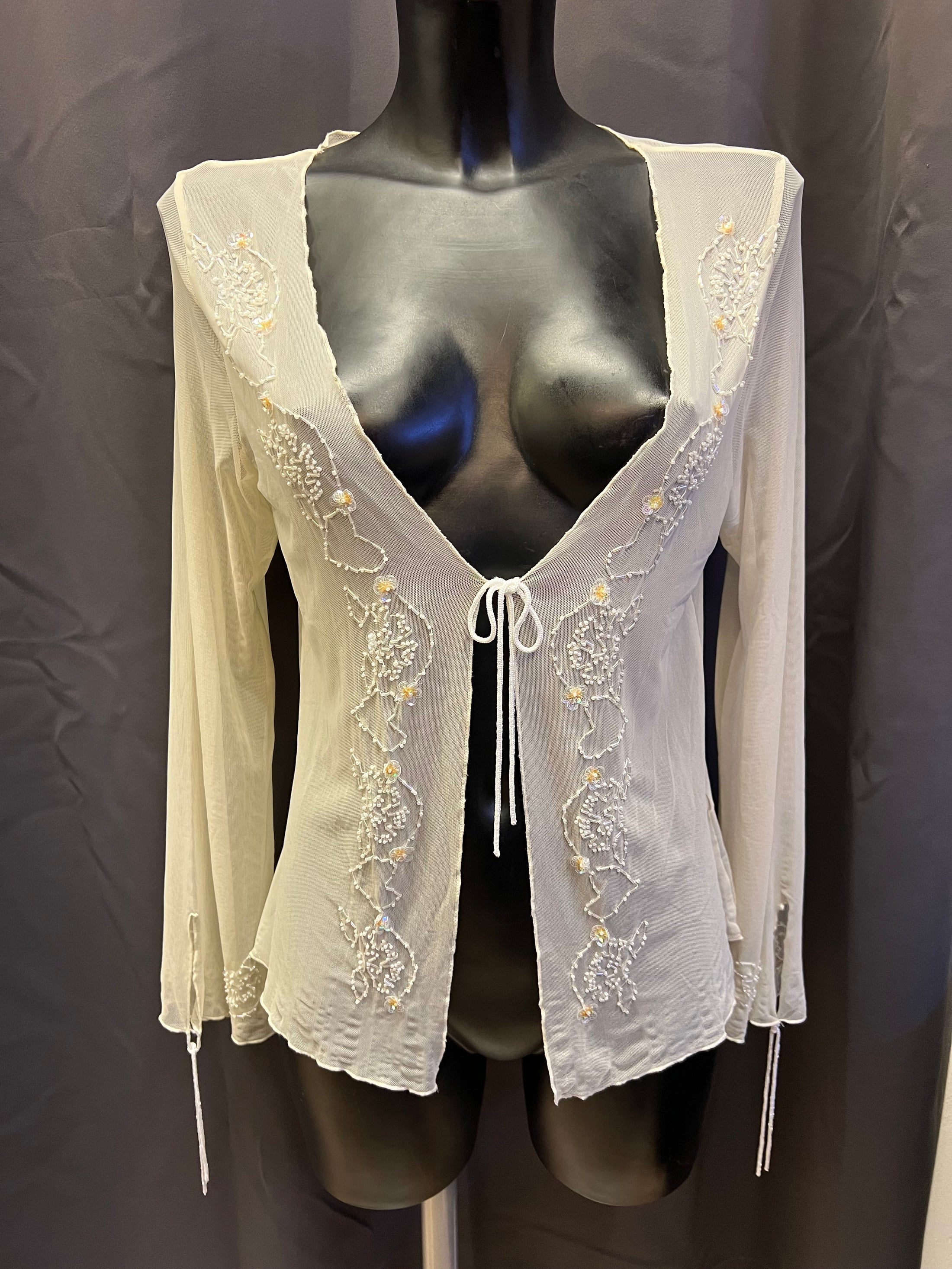 Cardigan velato vintage Fransa (L donna)