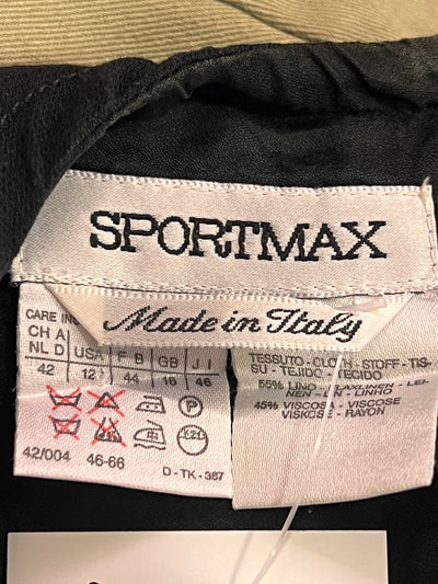 Tubino Sportmax nero lino e viscosa | M donna thumbnail
