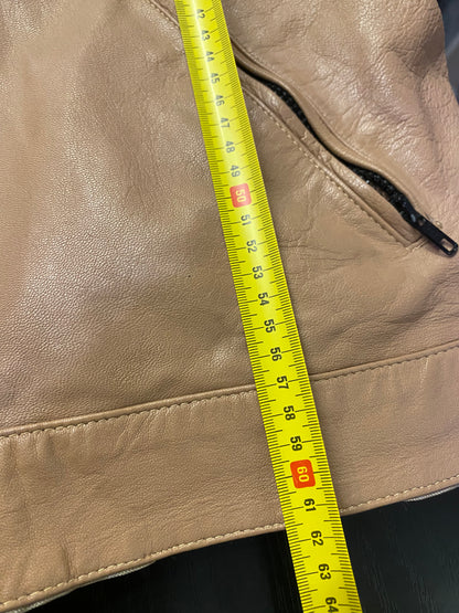 Giacca in pelle stile motociclista Scotland (M)