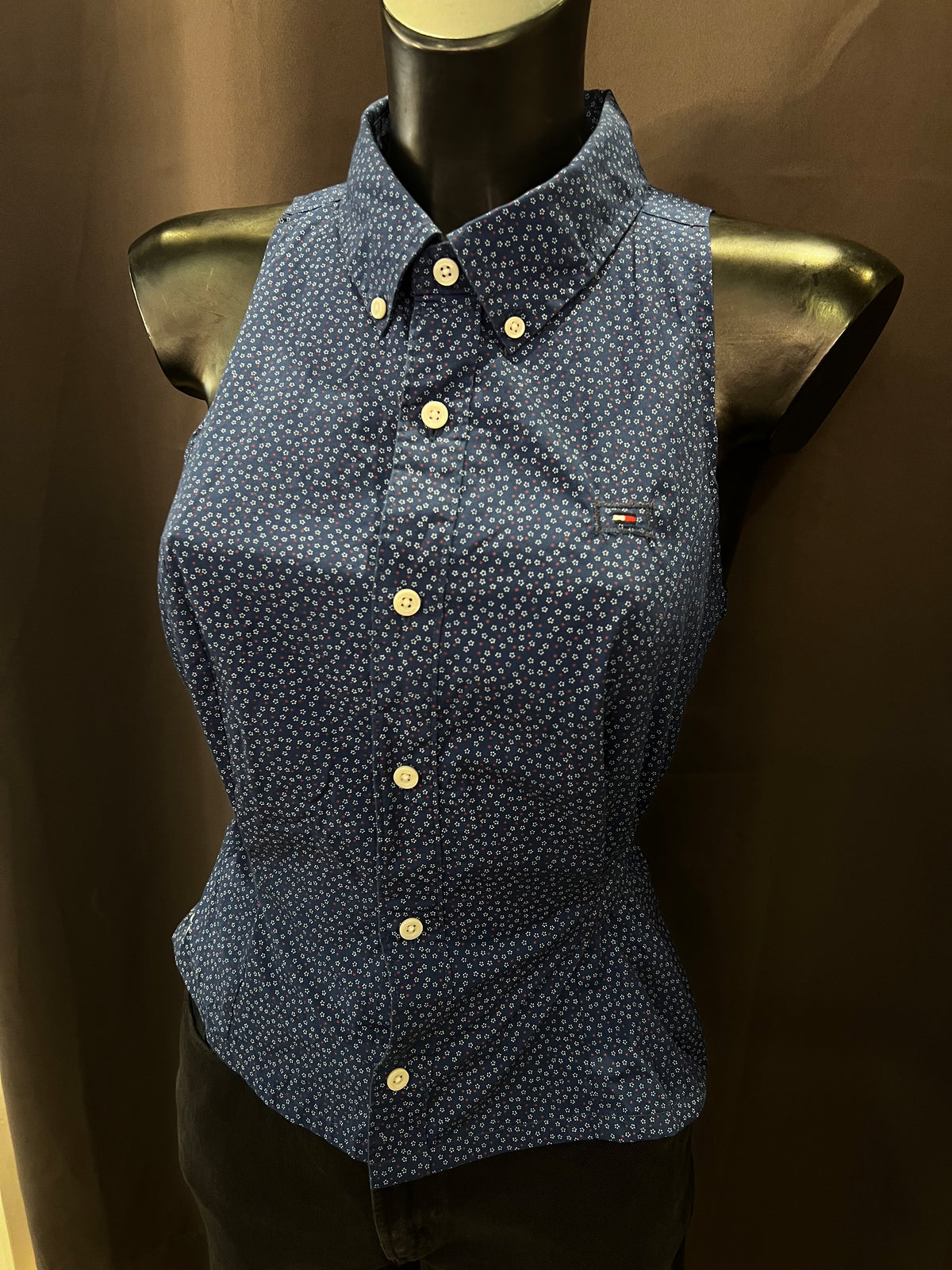 Camicia Tommy Hilfiger smanicata custom R3BORN | M donna