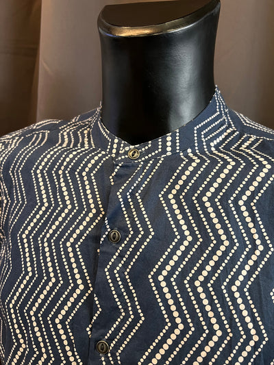 Camicia E.T.A collo alla coreana in cotone (XL uomo) thumbnail
