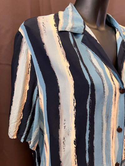 Camicia a righe in viscosa (2XL donna) thumbnail