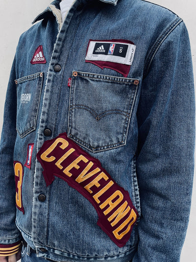 Giacca Vintage Levi's x Adidas NBA LeBron James Custom - R3BORN thumbnail