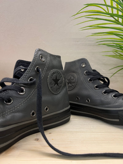 Converse in pelle grigia | 37 thumbnail