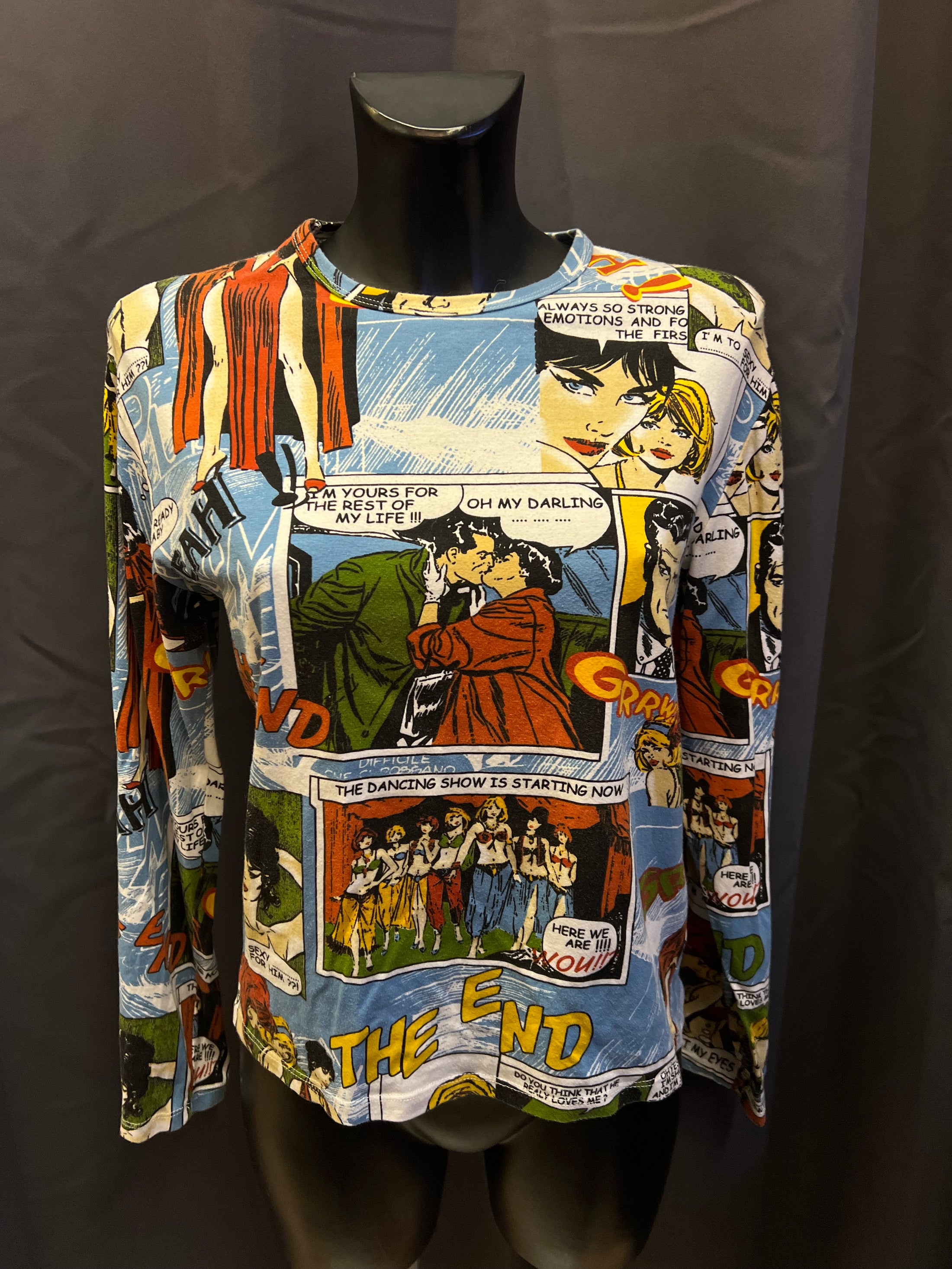 Maglia The end stampa comics (L donna)