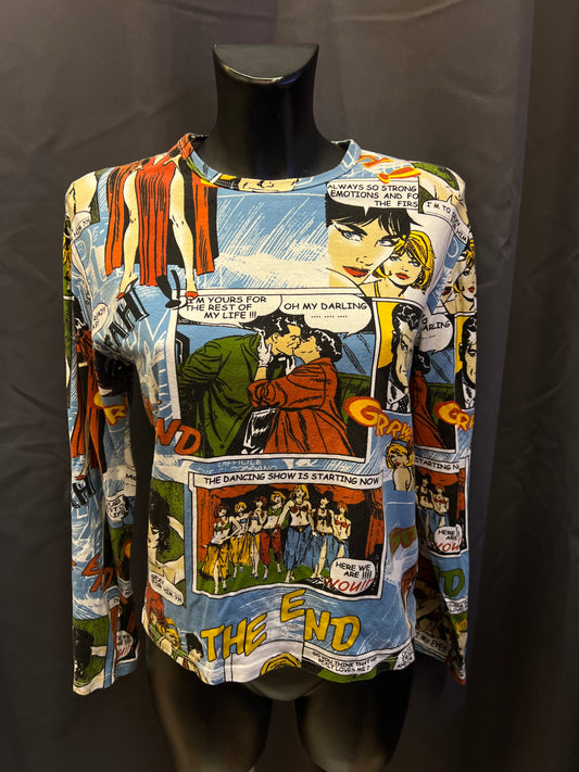 Maglia The end stampa comics (L donna)