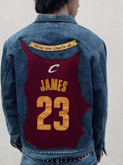 Giacca Vintage Levi's x Adidas NBA LeBron James Custom - R3BORN thumbnail