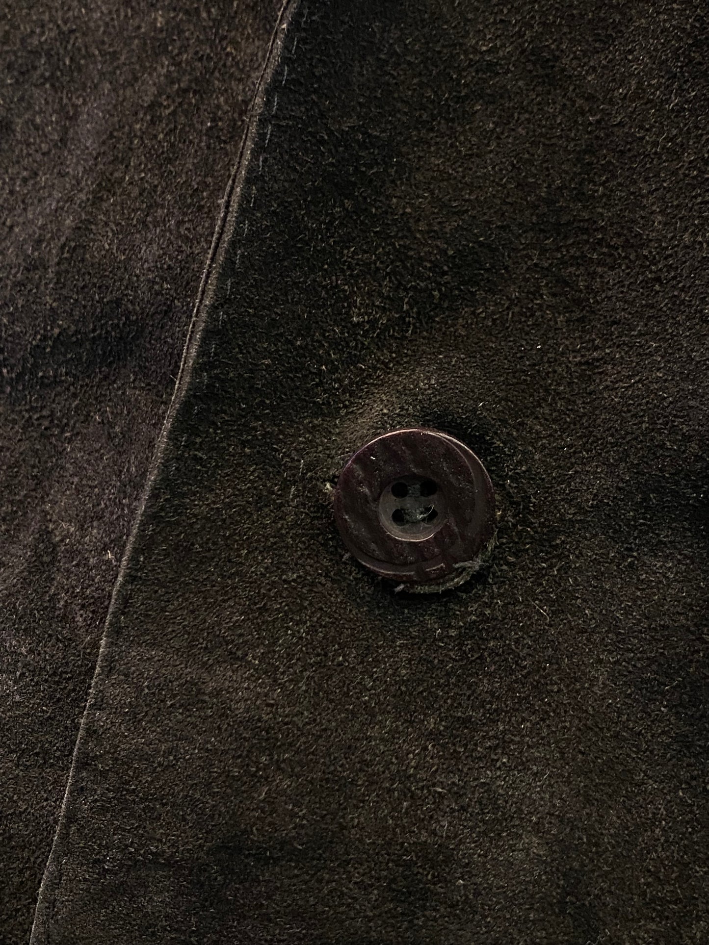 Cappotto nero in vera pelle vintage (L uomo)