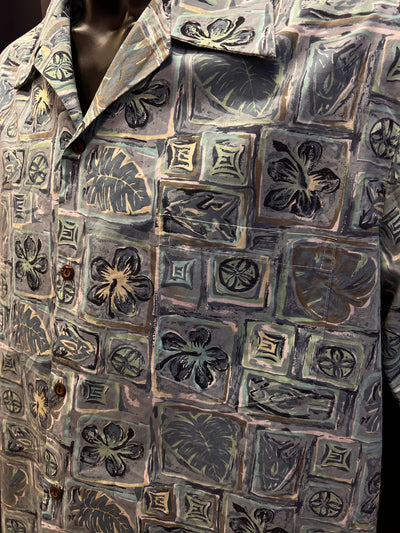 Camicia hawaiana vintage Coconut Shell made in hawaii (XL uomo) thumbnail