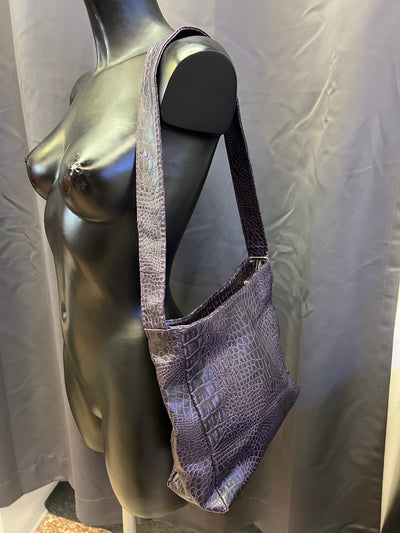 Borsa in ecopelle effetto coccodrillo thumbnail