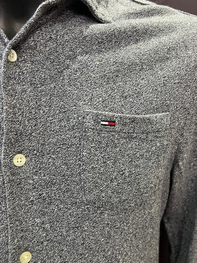 Polo camicia vintage Tommy Hilfiger a maniche lunghe (S uomo) thumbnail