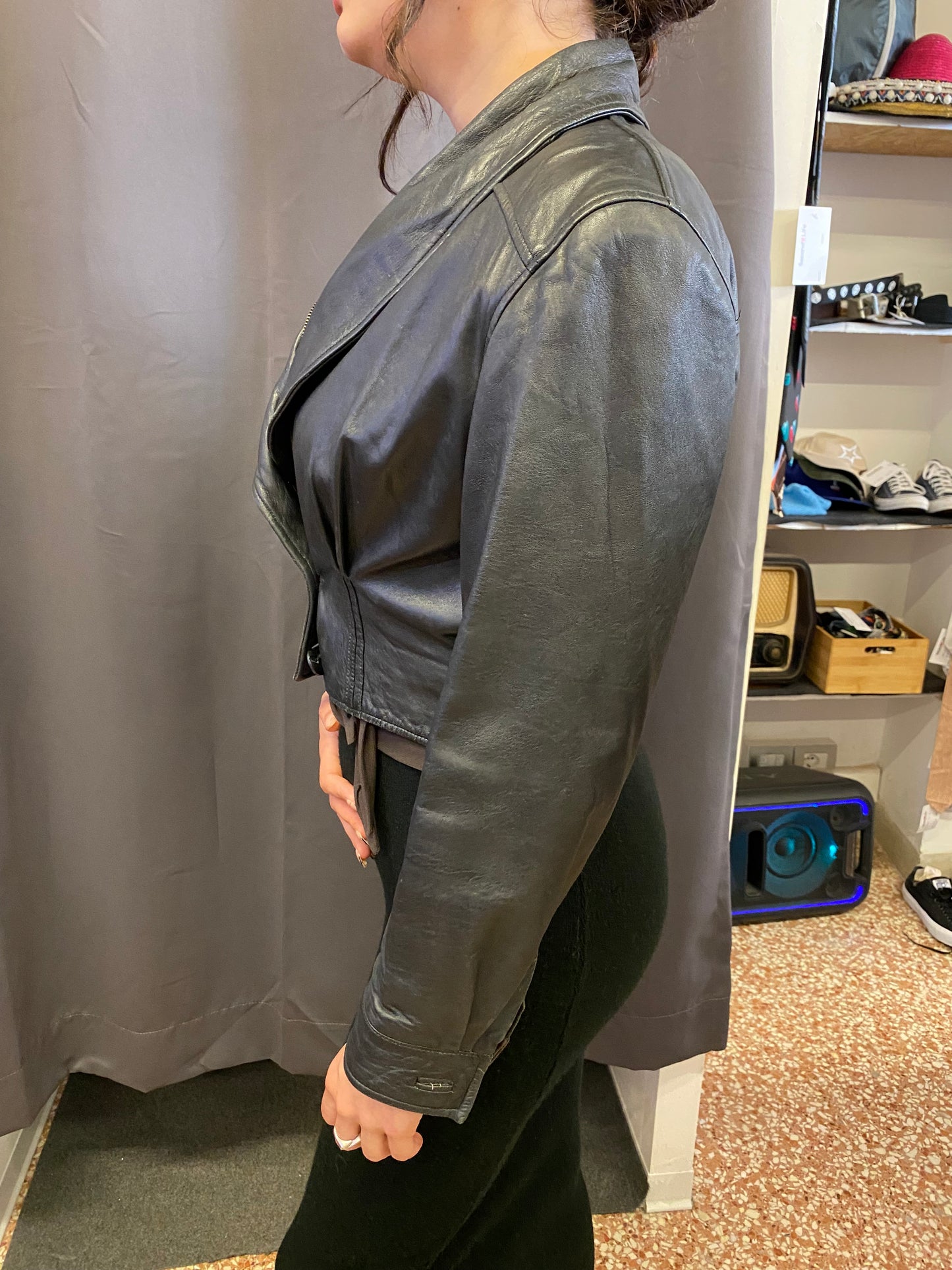 Giacca in pelle vintage (M)