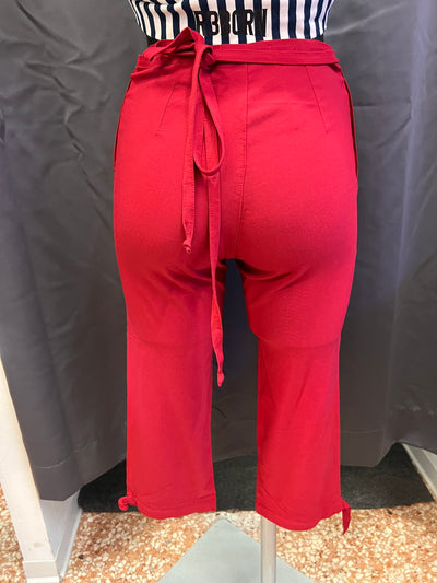 Pantalone capri rosso Y2K (S donna) thumbnail