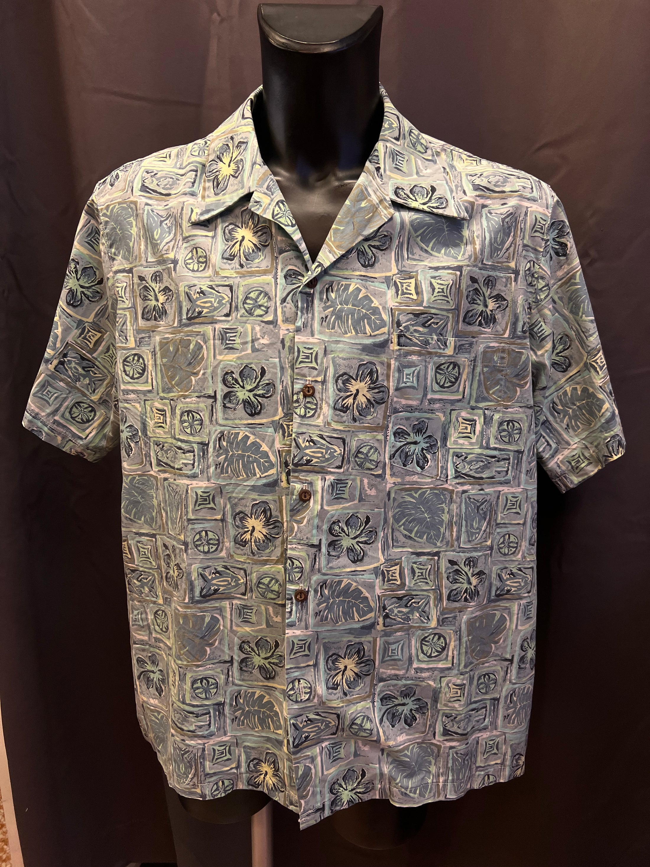 Camicia hawaiana vintage Coconut Shell made in hawaii (XL uomo)