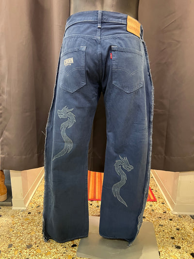 Jeans Levi’s 501 flare vintage Custom R3BORN (32/46) thumbnail