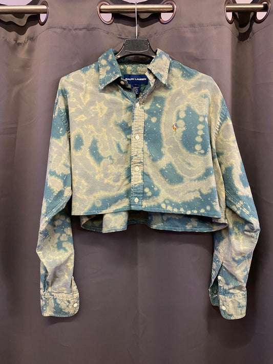 Camicia Ralph Lauren Crop custom by R3BORN (M)