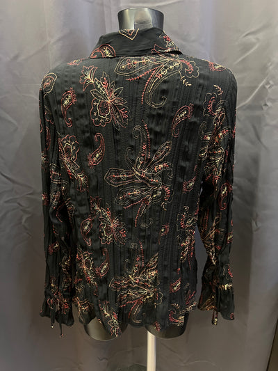 Camicia y2k trasparente con ricami (xl donna) thumbnail