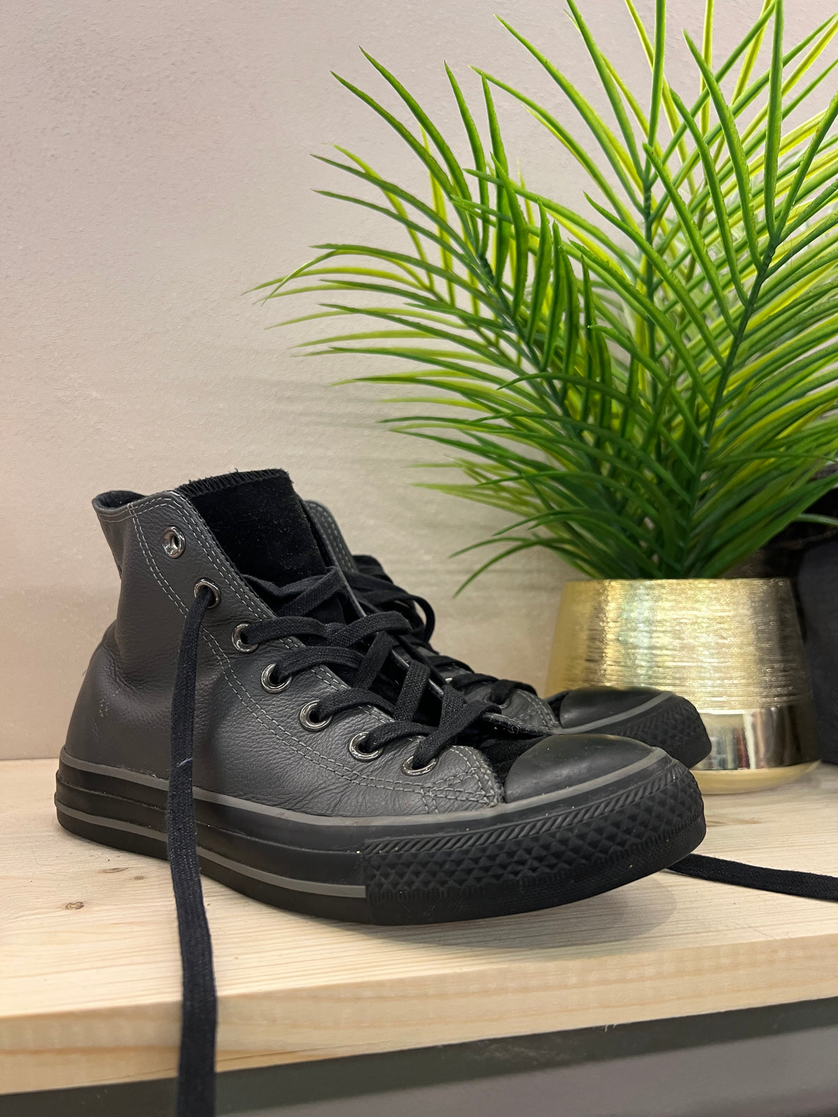 Converse in pelle grigia | 37