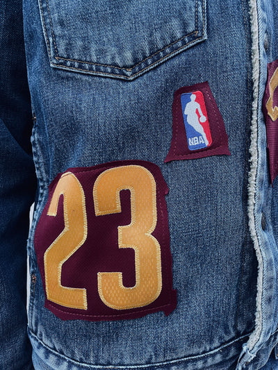 Giacca Vintage Levi's x Adidas NBA LeBron James Custom - R3BORN thumbnail