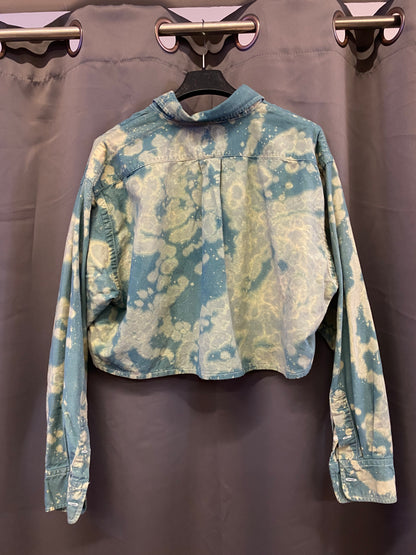 Camicia Ralph Lauren Crop custom by R3BORN (M)