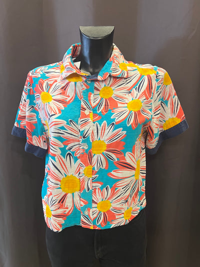 Camicia crop in cotone Wonder Nation |M donna thumbnail