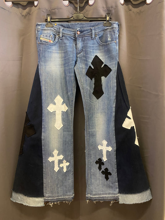 Jeans Y2K Diesel Custom by R3BORN (L)