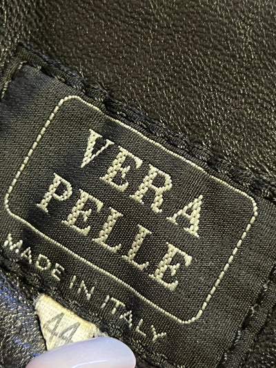 Cappotto nero in vera pelle (L donna) thumbnail