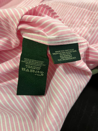 Camicia Lauren Ralph Lauren Uomo Righe Rosa e Bianche – Taglia M (15 ½ - 39) thumbnail