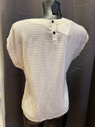 Blusa vintage sartoriale in seta e acetato (M donna) thumbnail