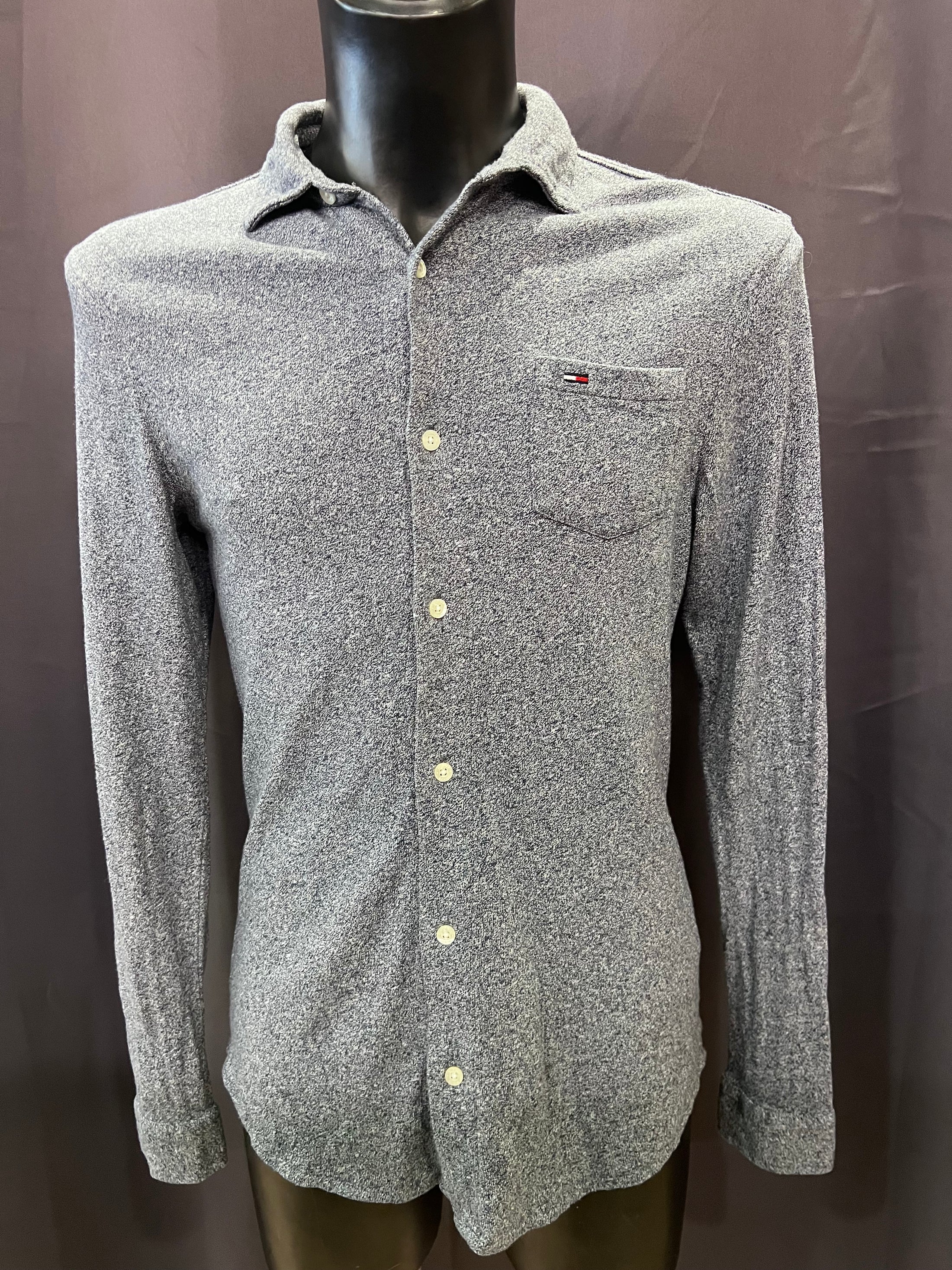 Polo camicia vintage Tommy Hilfiger a maniche lunghe (S uomo)