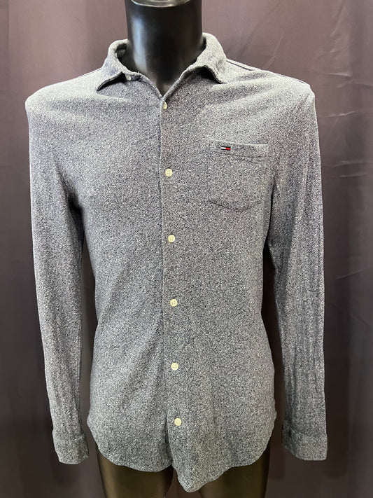 Polo camicia vintage Tommy Hilfiger a maniche lunghe (S uomo)