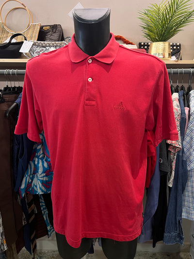 Polo Adidas rossa | L uomo thumbnail