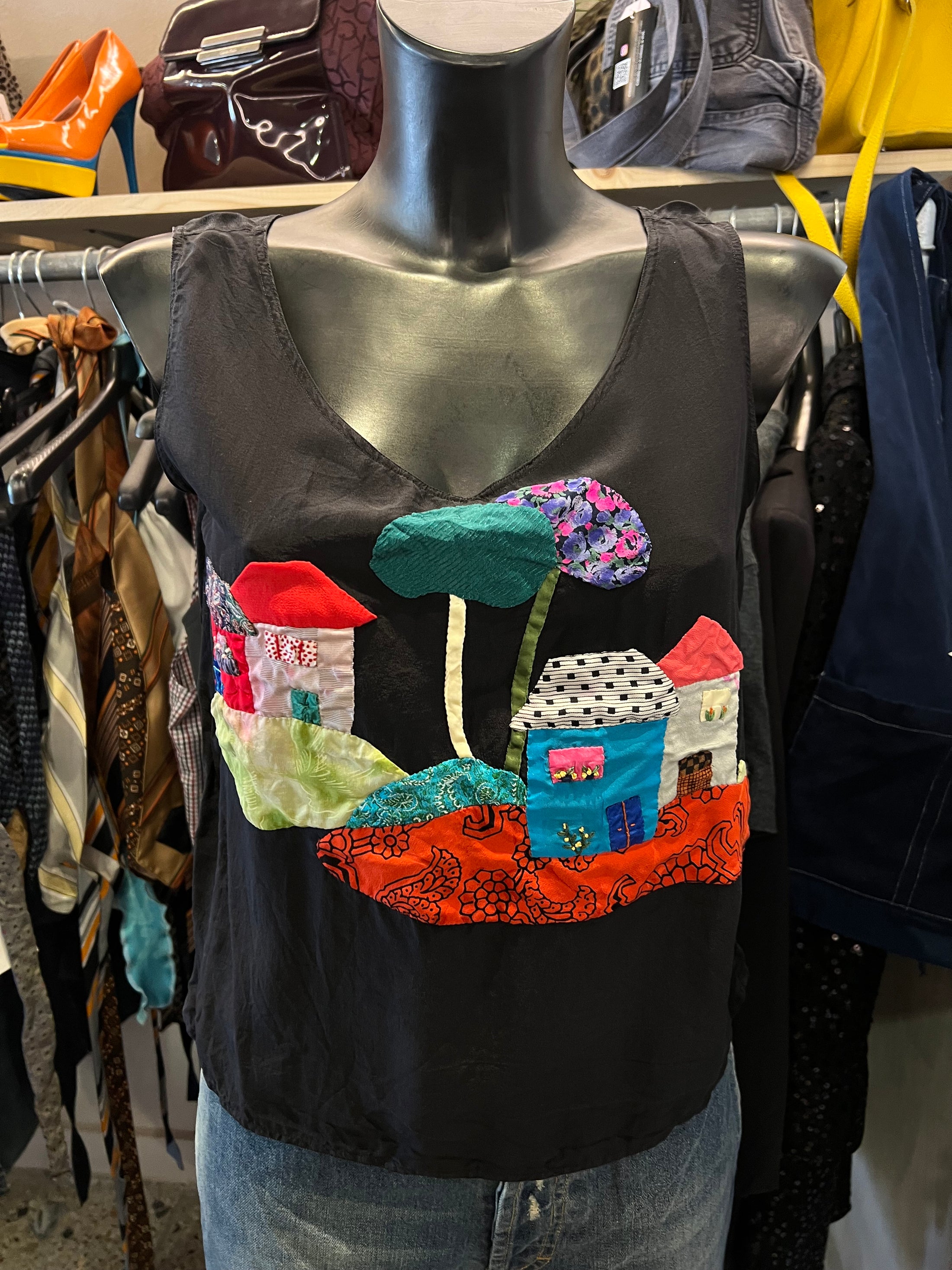 Canotta vintage in pura seta | L donna