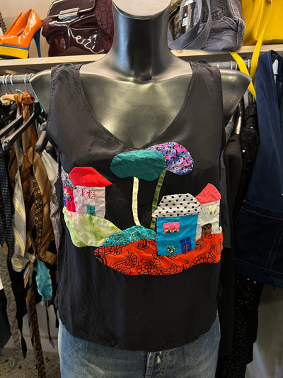 Canotta vintage in pura seta | L donna thumbnail
