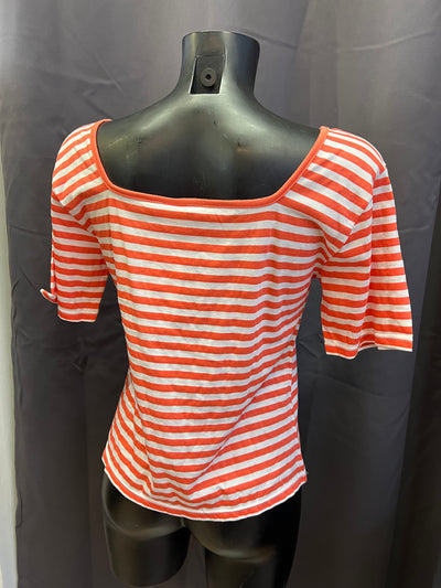 Maglia a righe con scollo quadrato vintage (L donna) thumbnail