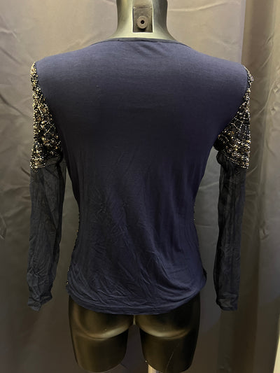 Maglia con perline e velo (s donna) thumbnail