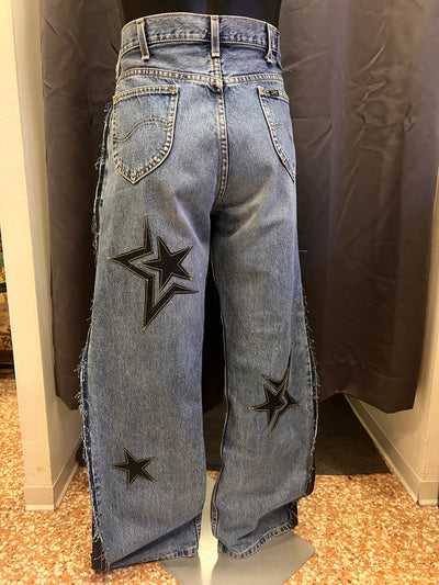 Jeans Lee flare custom R3BORN | XL uomo thumbnail