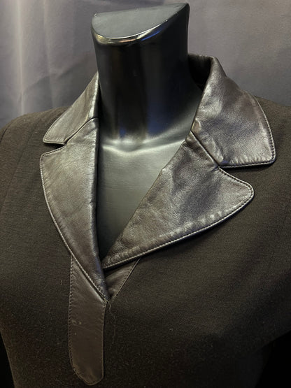 Abito Annalisa Ferro con dettagli in pelle ( M donna)