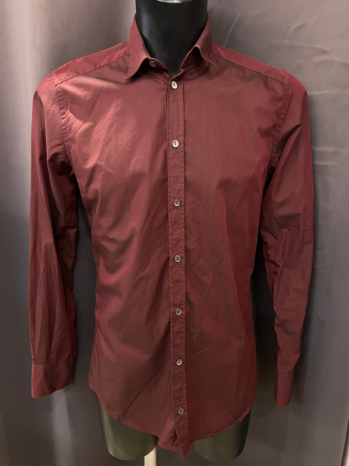 Camicia Dolce&Gabbana Gold bordeaux iridescente | M uomo