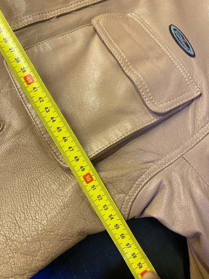 Giacca in pelle stile motociclista Scotland (M)