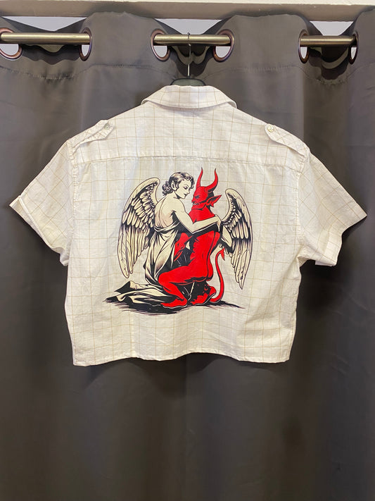 Camicia vintage crop by R3BORN (L)