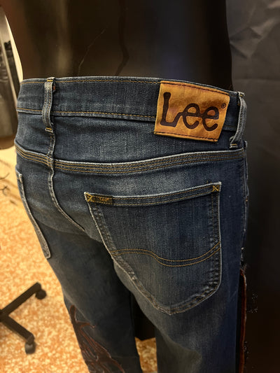 Jeans Lee flare custom R3BORN | M/32 uomo thumbnail