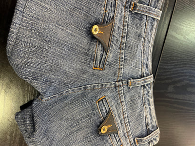 Shorts in denim Adele Fado Y2K dettagli in pelle thumbnail