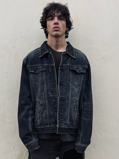 Giacca in denim Y2K Custom (XL) | R3BORN thumbnail