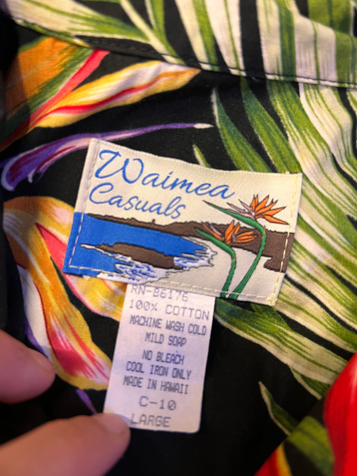 Camicia hawaiana vintage Waimea Casuals (L uomo)