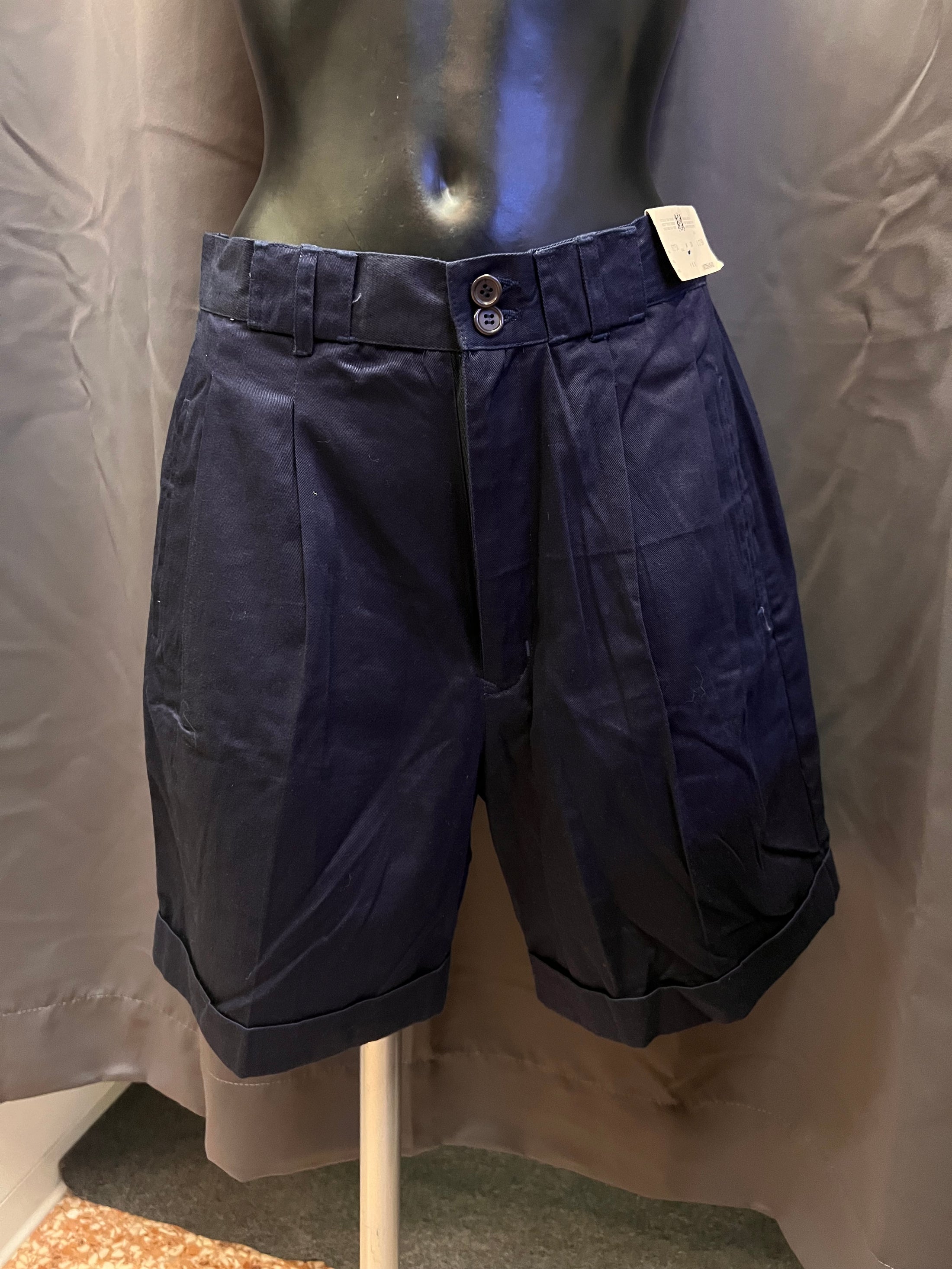 Bermuda Artisanat blu navy nuovo con cartellino (L donna)