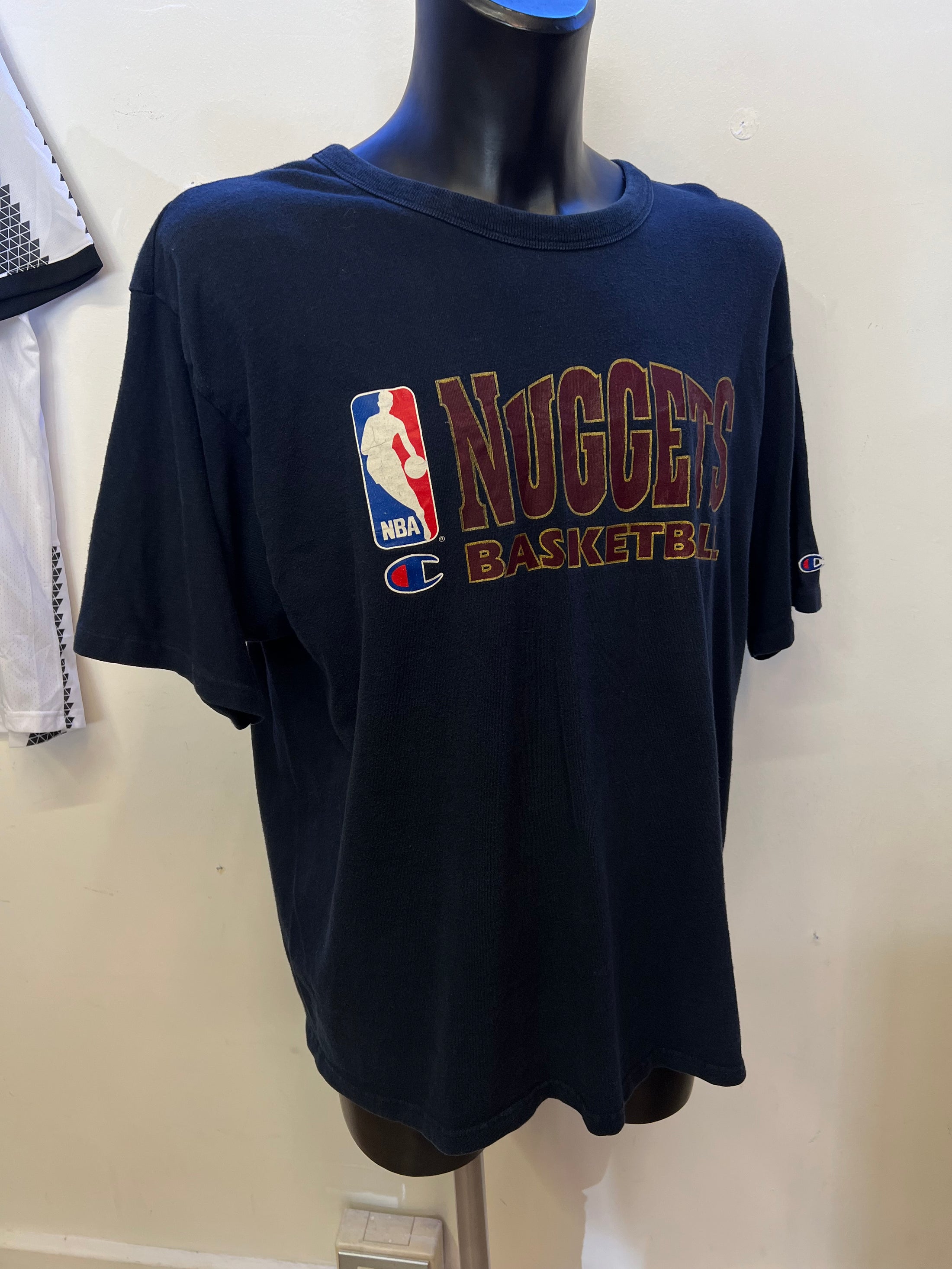 T-shirt vintage 90’s Champion NBA Nuggets (XXL uomo)