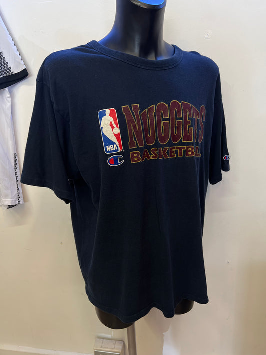 T-shirt vintage 90’s Champion NBA Nuggets (XXL uomo)