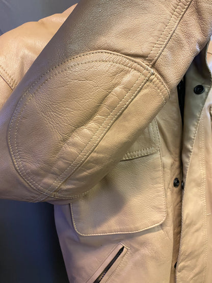 Giacca in pelle stile motociclista Scotland (M)