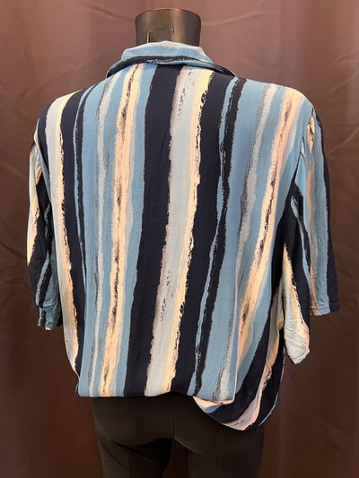 Camicia a righe in viscosa (2XL donna) thumbnail